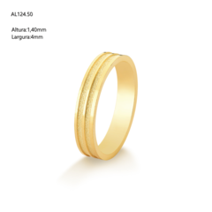 ALIANÇA OURO LARGURA 4MM