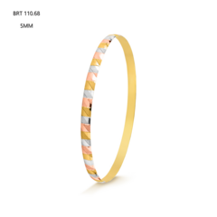 BRACELETE TRÊS TONS 5MM