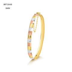 BRACELETE TRÊS TONS 6MM