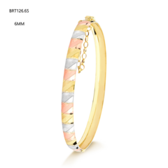 BRACELETE TRÊS TONS 6MM