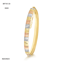 BRACELETE TRÊS TONS 6MM