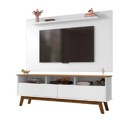 Rack com Painel Elegant para TV até 65 Polegadas Pés de Madeira Maciça Móveis Bechara - comprar online