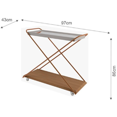 Carrinho Aparador Max Rudnick