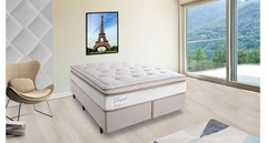 Imagem do Cama Box Herval Elegant Molas Ensacadas - Branco/Bege