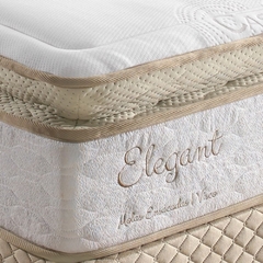 Cama Box Herval Elegant Molas Ensacadas - Branco/Bege na internet