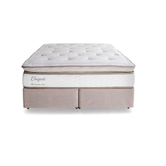 Cama Box Herval Elegant Molas Ensacadas - Branco/Bege - loja online