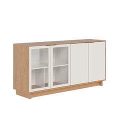 Buffet Colibri Vitória Com 4 Portas E 2 Prateleiras Freijo/off White