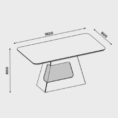 Conjunto Sala de Jantar Mesa Dala Off White 6 Cadeiras Madeira Maciça Isis - Royal Interiores