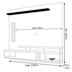 Painel HOME Bless Para TV até 65 Polegadas - Royal Interiores