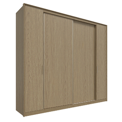 Guarda-roupa 100% MDF Pedra Azul 2 Portas Deslizantes 2 Portas de Giro - Royal Interiores