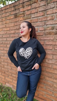 Sweater Aplique Corazon - tienda online