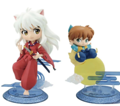 ACTION FIGURE QPOSKET INUYASHA E SHIPOO - KIT - NOVO - BANDAI - ORIGINAL