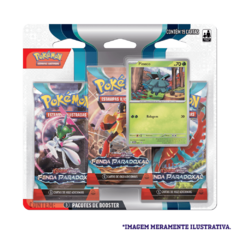 BLISTER TRIPLE PACK PINECO FENDA PARADOXAL - POKÉMON ESCARLATE E VIOLETA 4 - COPAG - NOVO - ORIGNAL - TCG