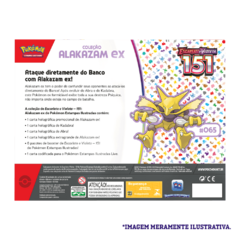 BOX POKÉMON COLEÇÃO 151 - ALAKAZAM EX - ESCARLATE E VIOLETA 03.5 - COPAG - NOVO - ORIGINAL - TCG - loja online