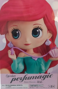 ACTION FIGURE QPOSKET DISNEY THE LITTLE MERMAID PERFUMAGIC - ARIEL - VERSÃO B / PUFF ROSA - NOVO - ORIGINAL - BANDAI - loja online