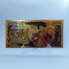 CÉDULAS COMEMORATIVAS ONE PIECE - VÁRIOS PERSONAGENS - comprar online