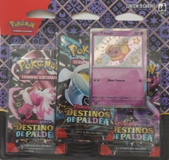 BLISTER TRIPLE PACK FIDOUGH DESTINOS DE PALDEA - POKÉMON ESCARLATE E VIOLETA 4.5 - COPAG - NOVO - ORIGINAL - TCG