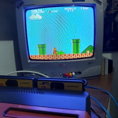 Sharp Twin Famicom com Wrecking Crew e Super Mario Bros em disco - loja online