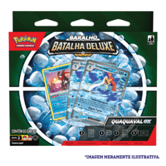 BARALHO BATALHA DELUXE QUAQUAVAL EX - POKÉMON ESCARLATE E VIOLETA - DECK - COPAG - NOVO - ORIGINAL - TCG na internet