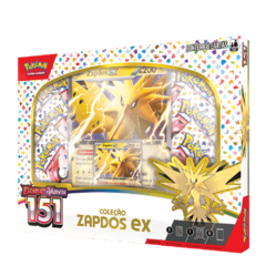 BOX POKÉMON COLEÇÃO 151 - ZAPDOS EX - ESCARLATE E VIOLETA 03.5 - COPAG - TCG - comprar online