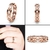 Anéis de luxos masculino em forma de dois tons relógio criativo design anéis de casamento ou casual com tamanho 6-14