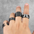 Anéis De Aço Inoxidável punk retrô para homens e mulheres, joia motociclista. Alta qualidade - comprar online