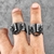 Imagem do Anéis De Aço Inoxidável punk retrô para homens e mulheres, joia motociclista. Alta qualidade
