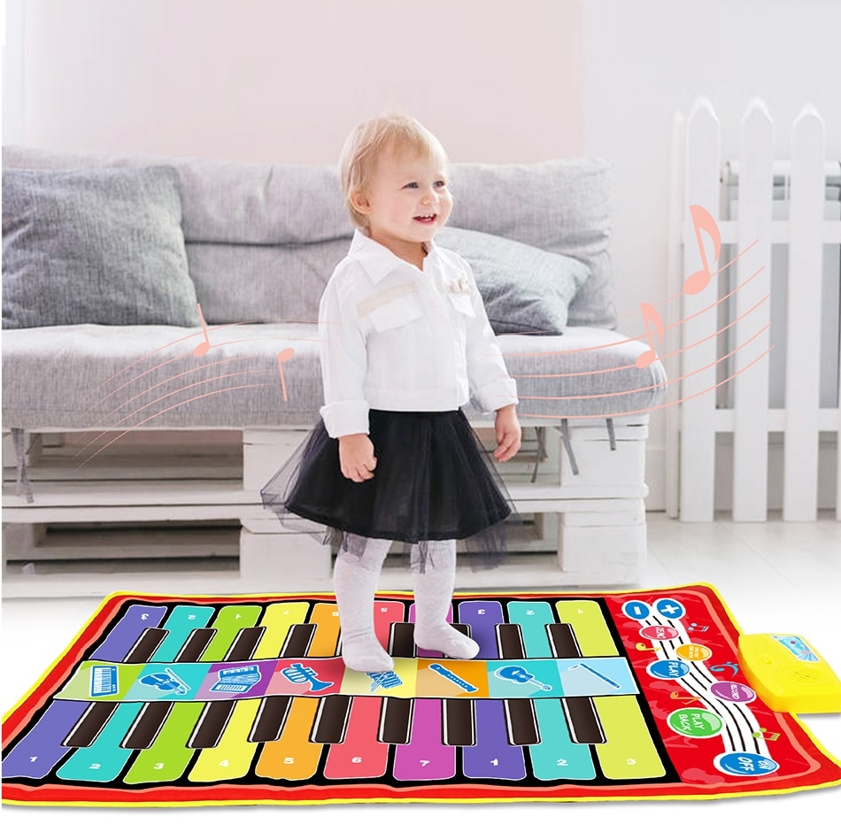 Tapete De Piano Musical Infantil, Manta Para Piano Musical, Instrumento  Musical Multifuncional, Jogo Grande, Esteira De Engatinhar, Aniversário -  Instrumentos Musicais De Brinquedo - AliExpress