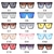Óculos de sol quadrados várias cores para homens e mulheres, vintage e retrô na internet