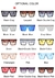 Imagem do Óculos de sol quadrados várias cores para homens e mulheres, vintage e retrô