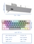 REDRAGON Fizz K617 RGB USB Mini Mechanical Gaming Keyboard Red Switch 61 Keys Wired detachable cable,portable for travel na internet