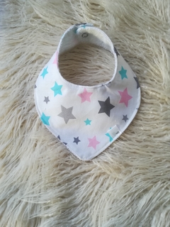 BABERO BANDANA ESTRELLAS MULTICOLOR