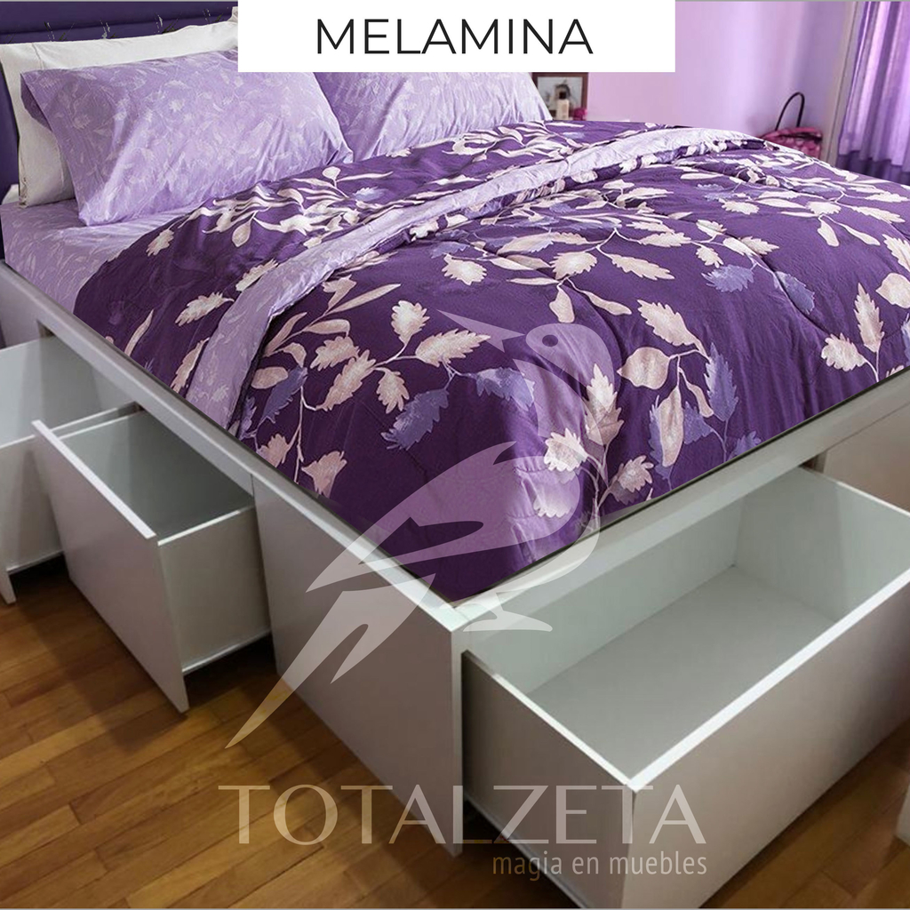 Cama con Cajones King Size 180x200 Melamina