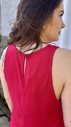 BLUSA REGATA ALÇA LARGA - VERMELHO - comprar online