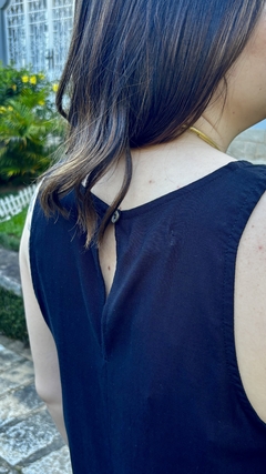 BLUSA REGATA ALÇA LARGA - PRETO - comprar online