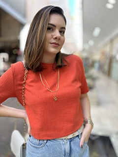 BLUSA TWEED - LARANJA