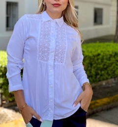 Camisa blanca Talle M y L - comprar online