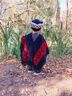 Poncho para niños Negro