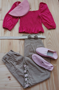 Conjunto rosa talle 1 al 4