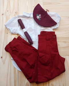 Conjunto rojo talle 1 al 4