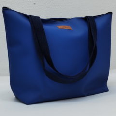 Bolsa Média em Silicone Azul Escuro