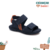 SANDALIA INFANTIL MASCULINO KLIN - TIC TAC CASUAL MARINHO/LARANJA 171191000