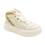 Tênis cano alto infantil feminino LPS FUN 329.010 Off White