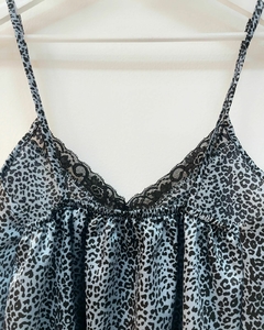 [SEDA+ENCAJE] Musculosa encaje animal print - Manila