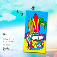 Toallón playero 76x152 cm de algodón aterciopelado - tienda online