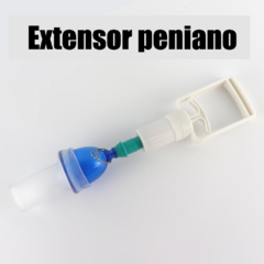 Imagem do Extensor Peniano a vácuo com cinta para cintura e perna.