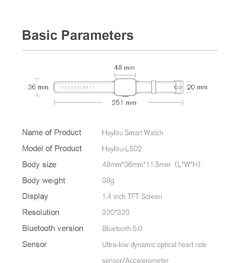 Super elogiado Smart Watch Solar Haylou LS02 H - loja online