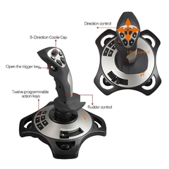 Controle Joystick Pxn-2113 Flight Simulator Gamepad Windows - loja online