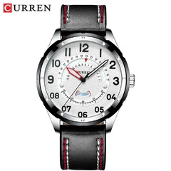 Imagem do CURREN YOUNG - Relógio masculino com pulseira de couro