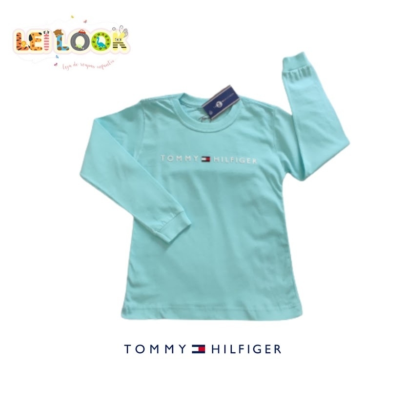 Camiseta Infantil Escrita Gráfica Tommy Hilfiger
